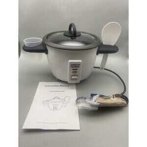 Jordan Design Easy Find Rice Cooker 6-cup (cooked) Rice Cooker NEW Open Box READ